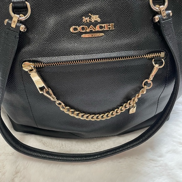 Coach Black Tote with Gold Hardware - Picture 2 of 5